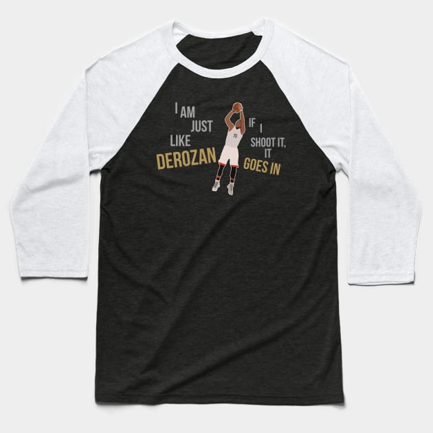 Demar Derozan Baseball T-Shirt by xavierjfong